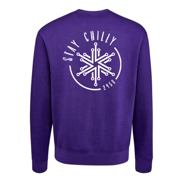 J. America - Unisex BTB Fleece Crewneck Sweatshirt - Printed Logos Thumbnail