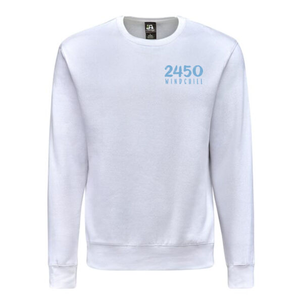 J. America - Unisex BTB Fleece Crewneck Sweatshirt - Printed Logos Thumbnail